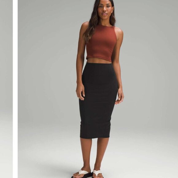 Lululemon Nulu Slim-Fit High-Rise Skirt Black Size 4 - Picture 4 of 7